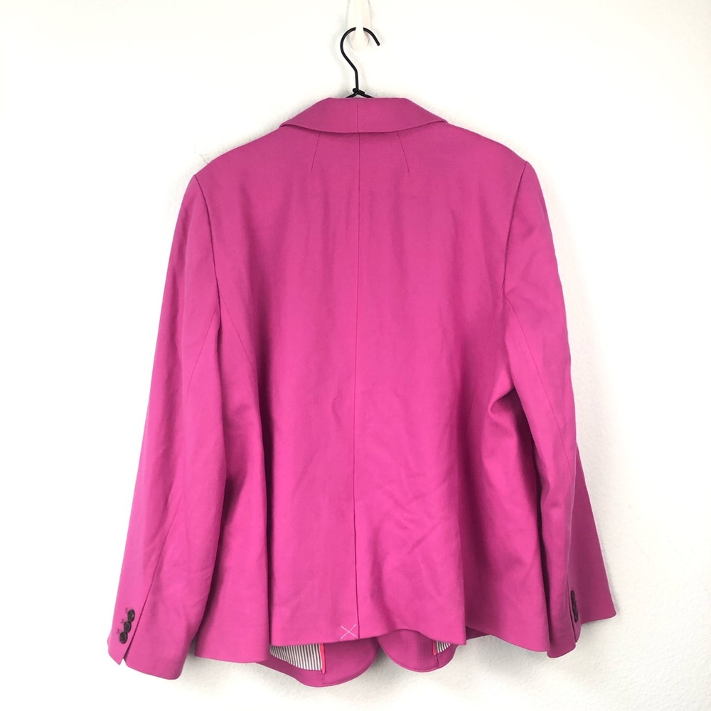 J Crew Parke Wool Blazer Jacket Fuchsia Pink 20 - Picture 8 of 8